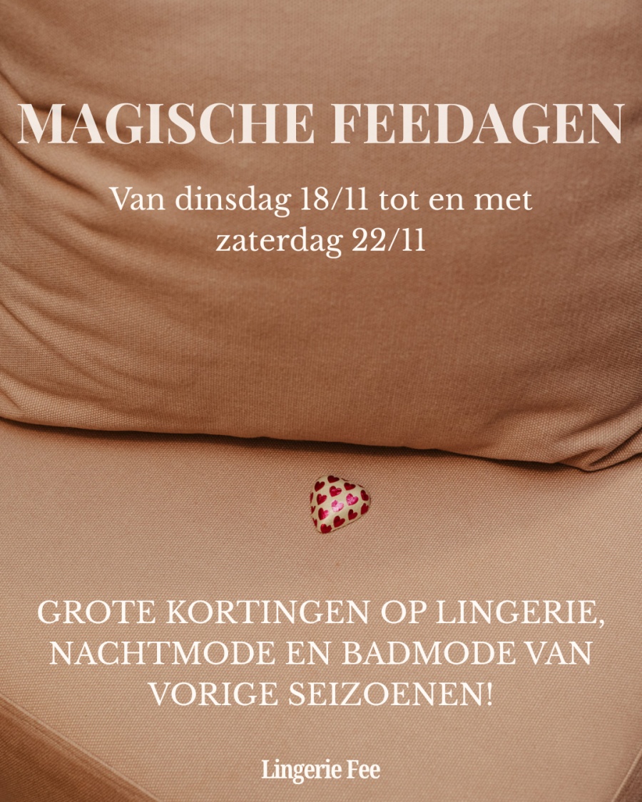 Magische feestdagen bij Lingerie Fee