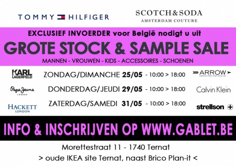 Tommy Hilfiger GROTE STOCK & SAMPLE SALE - TERNAT