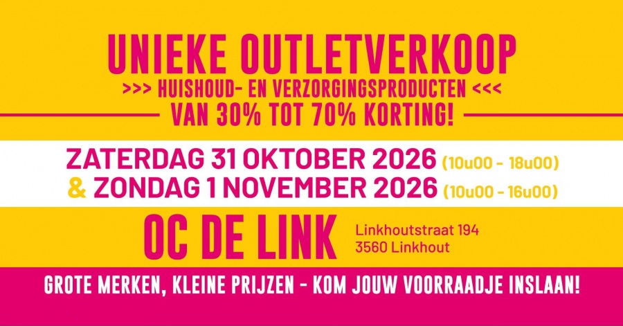 Outletverkoop van huishoud- en verzorgingsproducten