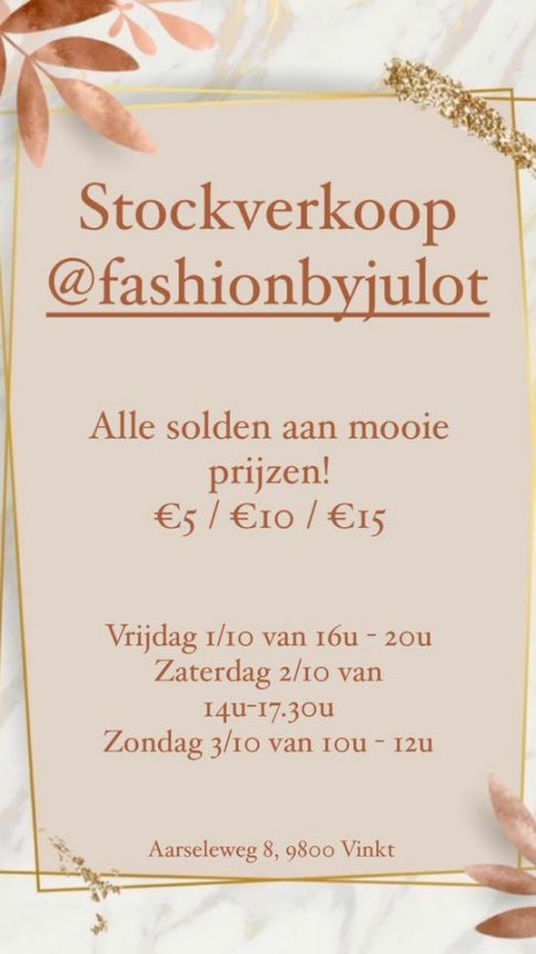 Stocksale Fashion By Julot