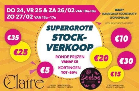 Stockverkoop Bijouterie Claire en Zoeloe - 2