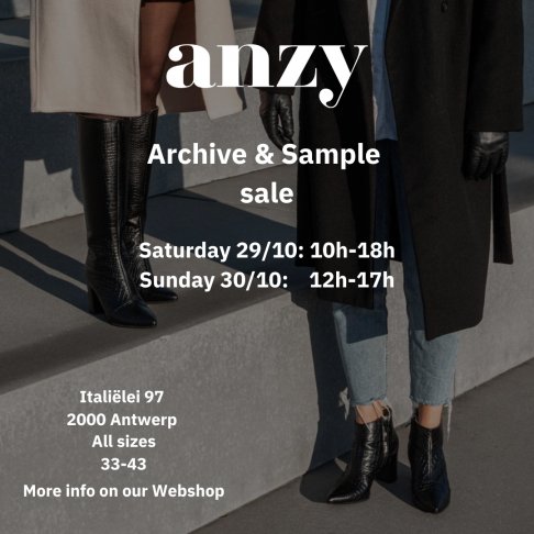 Archive & Sample sale anzy