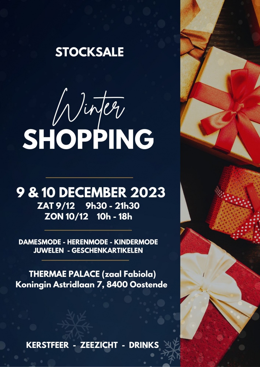 Stocksale winter shopping Oostende