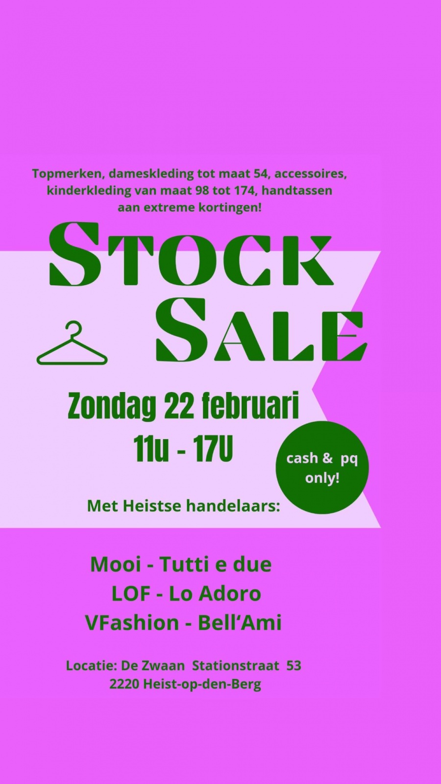 Stocksale handelaars Heist-op-den-Berg