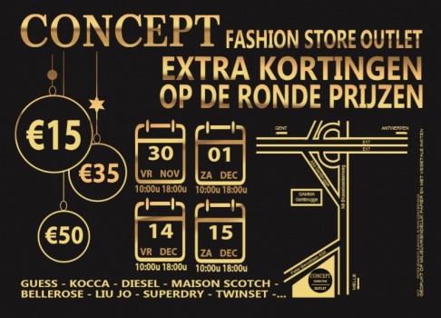 Feestactie Concept Fashion Store Outlet