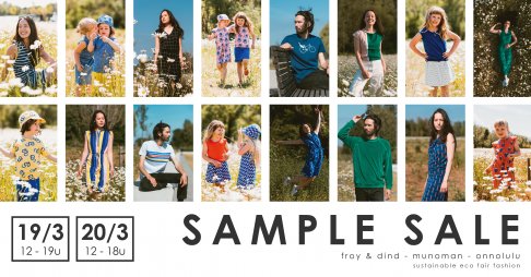 Sample Sale Froy & Dind, Munoman en Onnolulu SS21 én AW21