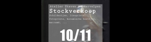 Stockverkoop atelier Steven Vandervelpen