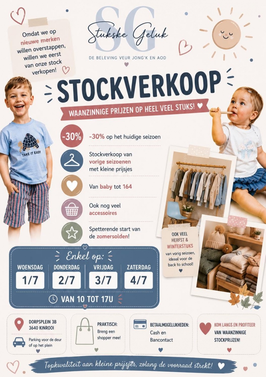 Stukske geluk stockerkoop