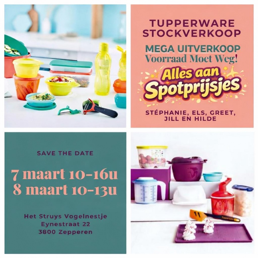Tupperware stockverkoop