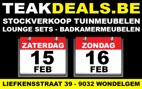 OUTLET VERKOOP TUINMEUBELEN & LOUNGE SETS - BADBKAMERMEUBELEN - TEAKDEALS DE SPECIALIST IN FABRIEKSLOTEN & RESTPARTIJEN