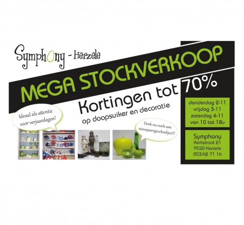 Mega Stockverkoop bij Doopsuiker Symphony