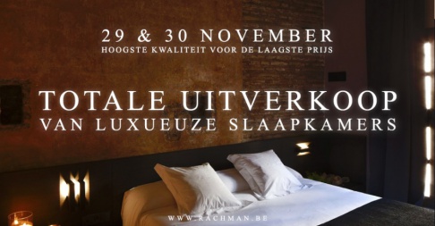 Totale uitverkoop luxueuze slaapkamers!!!