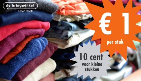 Stockverkoop textiel De Kringwinkel Open Plaats