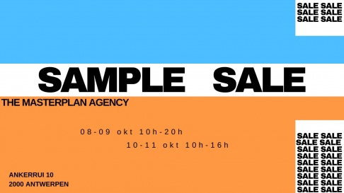 Sample sale The Masterplan Agency