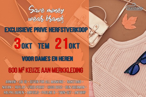 Herfstverkoop Brands Only Antwerpen