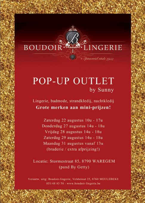 Lingerie pop-up outlet