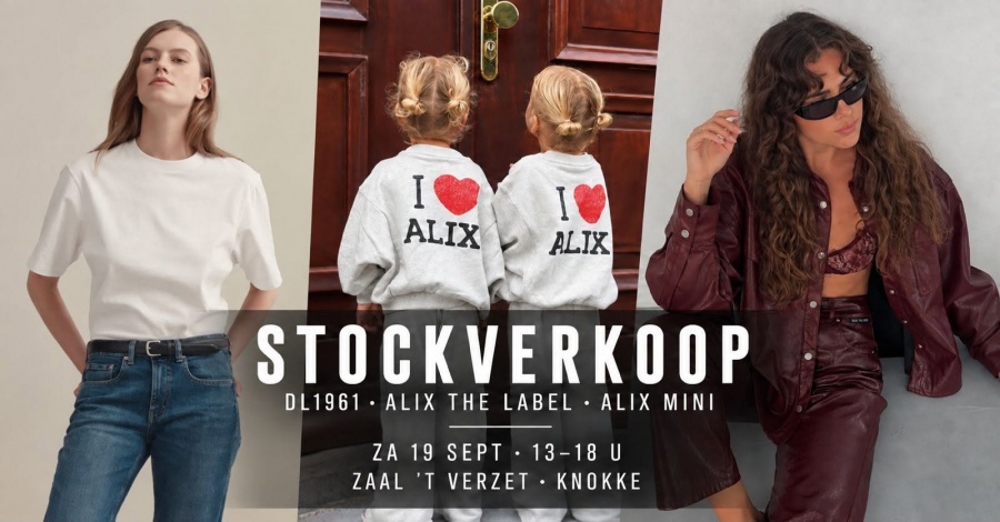 Stockverkoop DL1961 Jeans, ALIX The Label en ALIX Mini