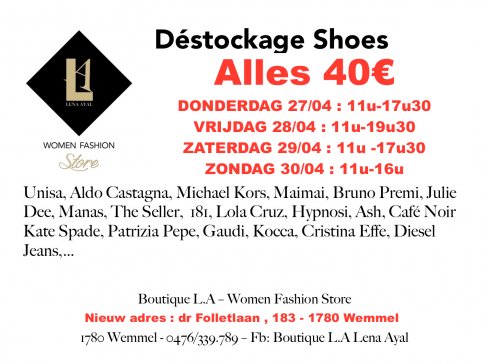 Stockverkoop schoenen : alles 40€