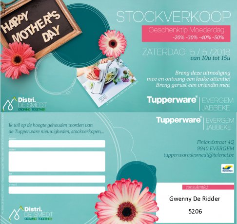 Stockverkoop Tupperware
