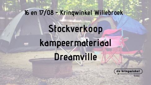 Stockverkoop kampeermateriaal Dreamville