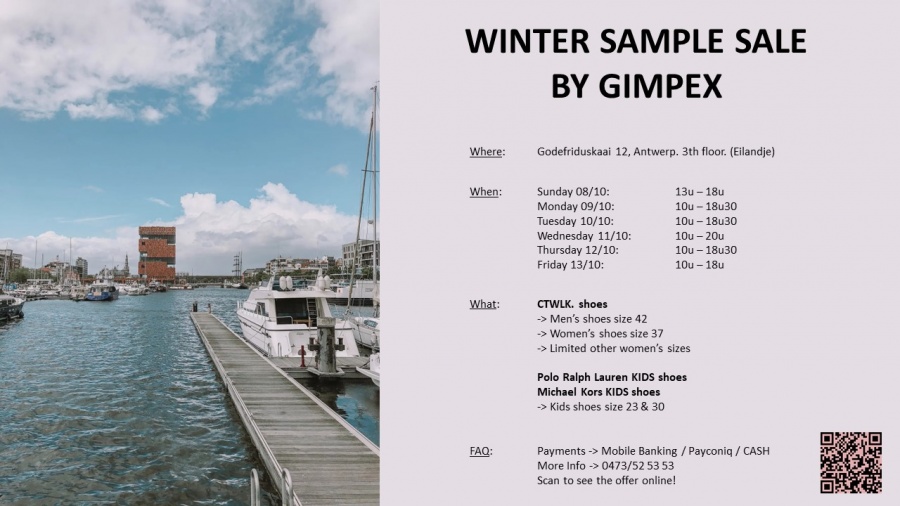 Gimpex winter sample sale (schoenen)