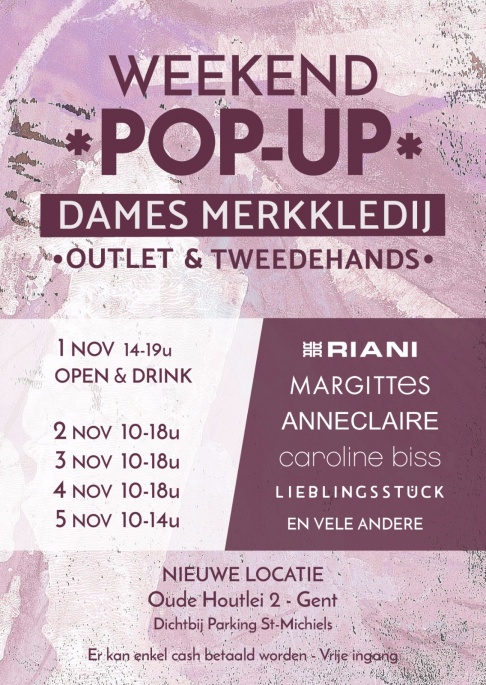 Jeanne.gent WEEKEND POP-UP