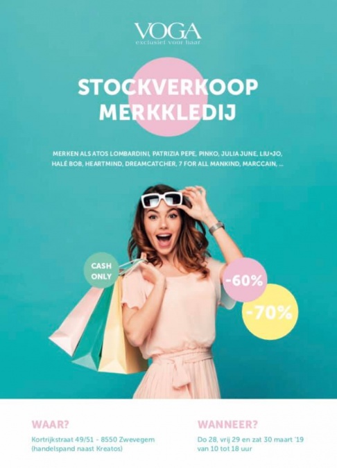 Stockverkoop van merkkleding voor dames