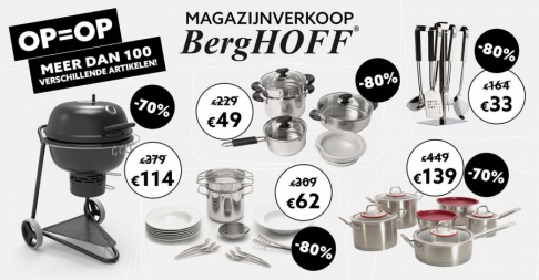 Stockverkoop BERGHOFF - OP=OP
