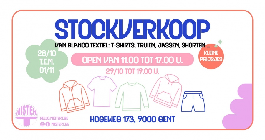Mister T stockverkoop