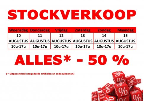 Stockverkoop  Au Maison