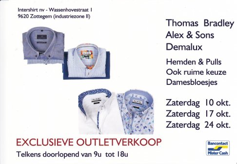 Exclusieve outletverkoop Thomas Bradley 