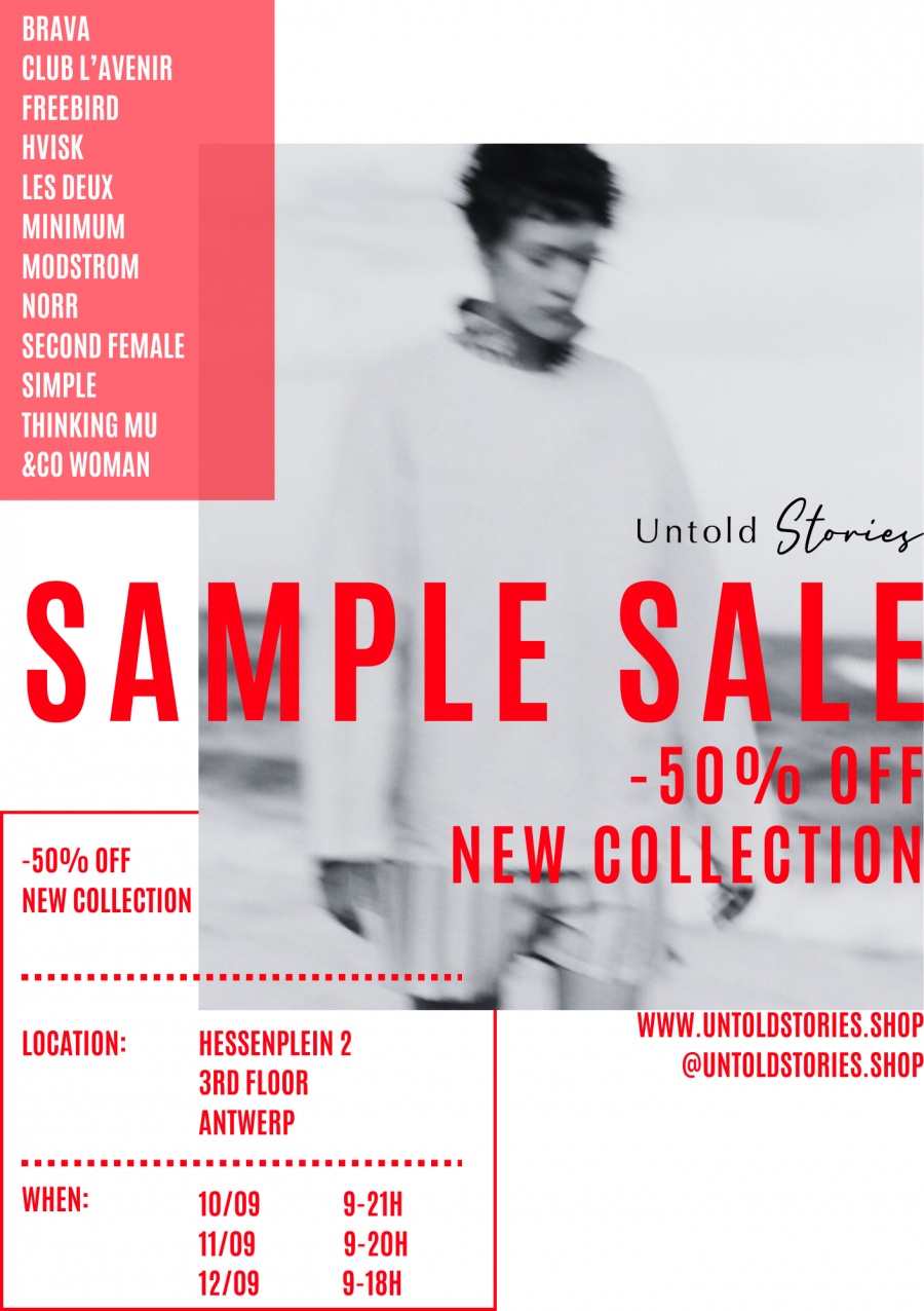 Untold Stories sample sale