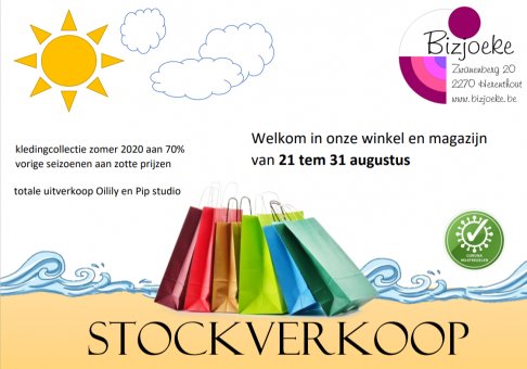 Stockverkoop dameskleding en accessoires