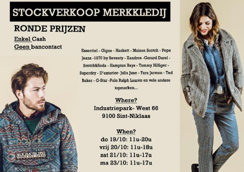 Stockverkoop Merkkledij