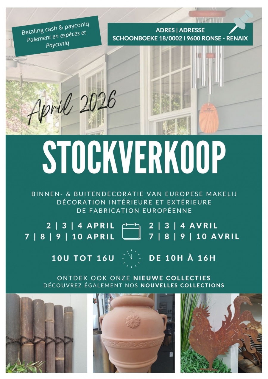 Stockverkoop binnen- & buitendecoratie