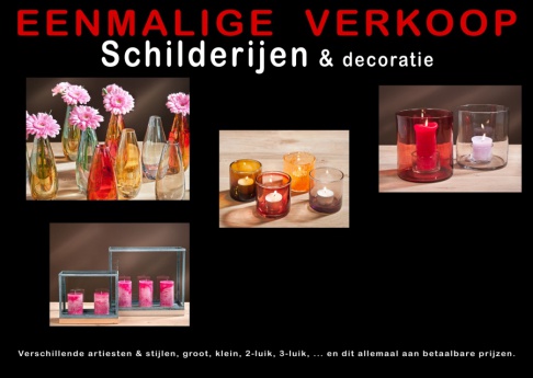 Eénmalige verkoop van moderne schilderijen & decoratie te MEISE - 3