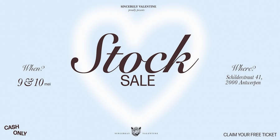 Sincerely Valentine stocksale