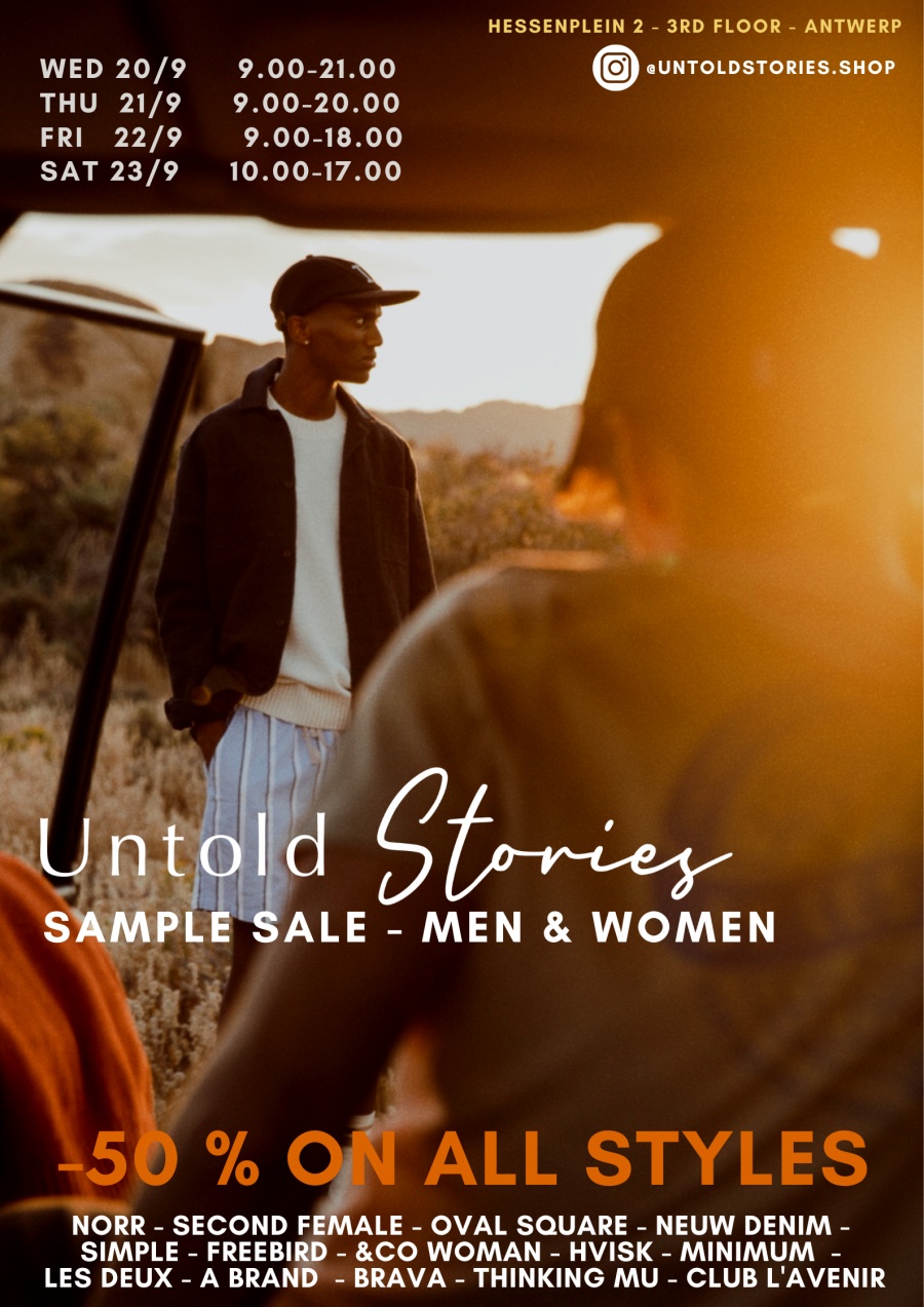 Untold Stories sample sale