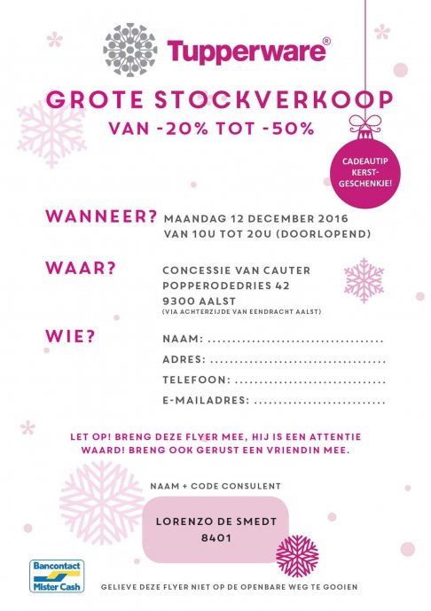 Grote Tupperware Stockverkoop tot -50%