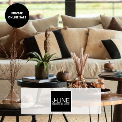 Stockverkoop J-LINE In- & Outdoor decoratie