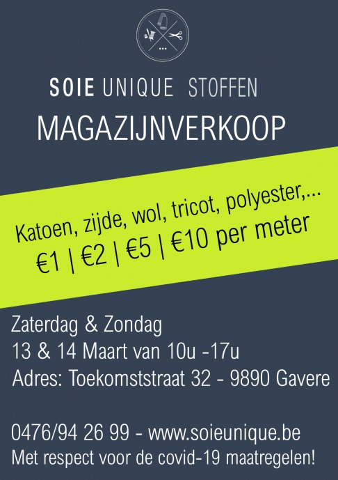 Magazijnverkoop Soie Unique Stoffen