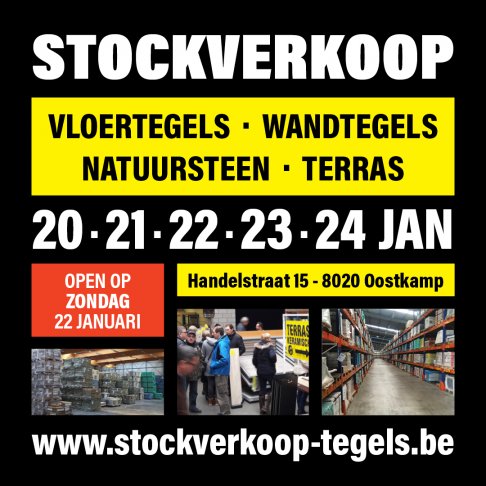 Stockverkoop tegels & natuursteen (Oostkamp)