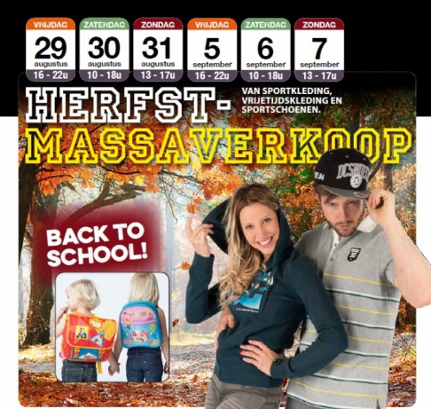 Herfst massaverkoop