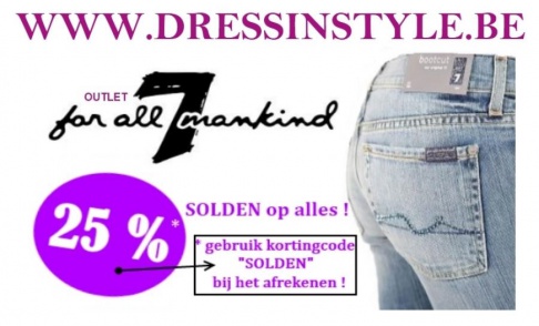 7 FOR ALL MANKIND SOLDEN bij DRESS IN STYLE !!!