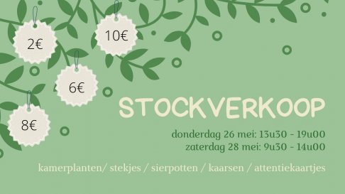 Stockverkoop Petites Plantes