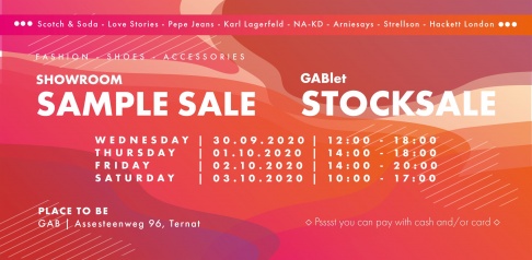 GABlet showroom sample sale