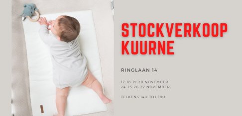 Stockverkoop babyartikelen Kuurne