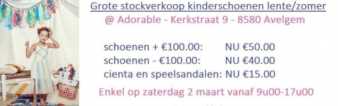 Stockverkoop Kinderschoenen Zomer