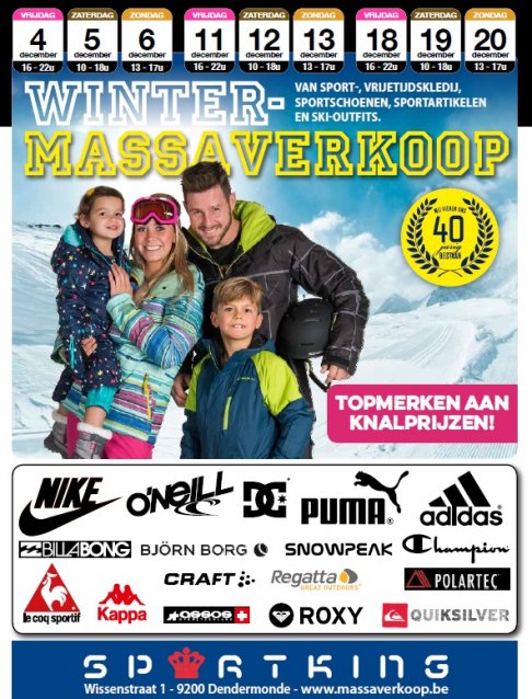 Winter massaverkoop