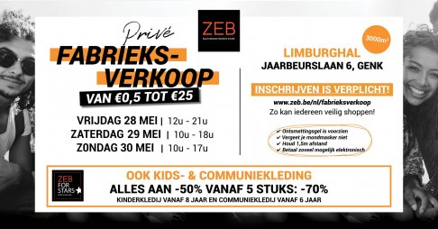 Fabrieksverkoop ZEB en ZEB For Stars